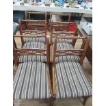 Reproduction Georgian x 6 dining chairs