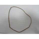 Vermeil gold and silver fancy necklace hallmarked