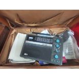 Suitcase containing video conversion lens Compq pocket computer - special marine R0-3000 etc