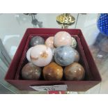 Box of onyx marbles