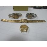 4 working ladies mechanical watches Hermes / Oris / Tissot + Avia