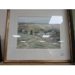 Framed water colour signed 'Lambert'