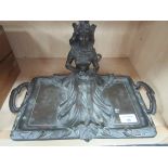 Art Nouveau desk tray