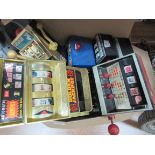 Box of toy fruit machines