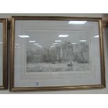 Framed limited edition print 62/950 signed 'Wyllie'