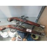 2 replica Flintlock pistols