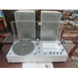 1967 Braun 'Audio 250' compact Hi-Fi unit (record player + receiver) + 2 Braun speakers