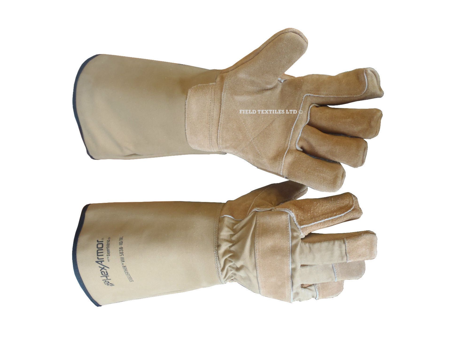 PACK OF 10 - HEX LEATHER WELDERS GLOVES - SIZE XL - NEW