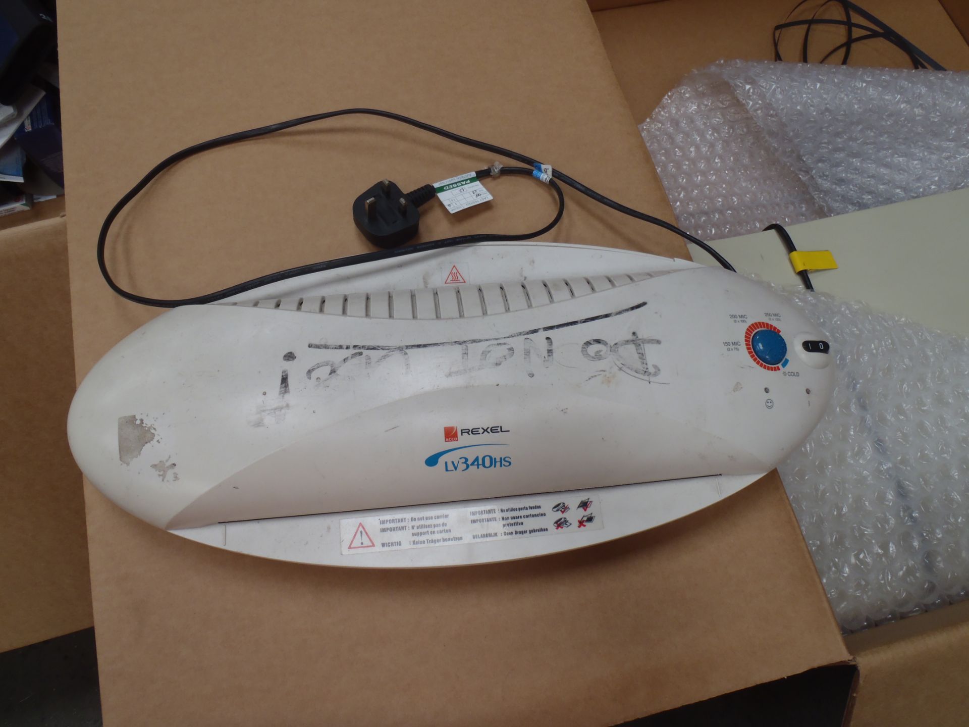 Rexel LV340HS Laminator - Used - Untested - (12623)