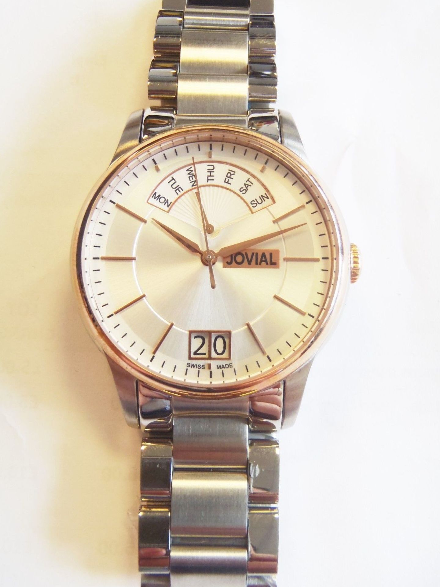 Jovial Watch Silver and Rose Gold Genuine Unworn and NEW condition