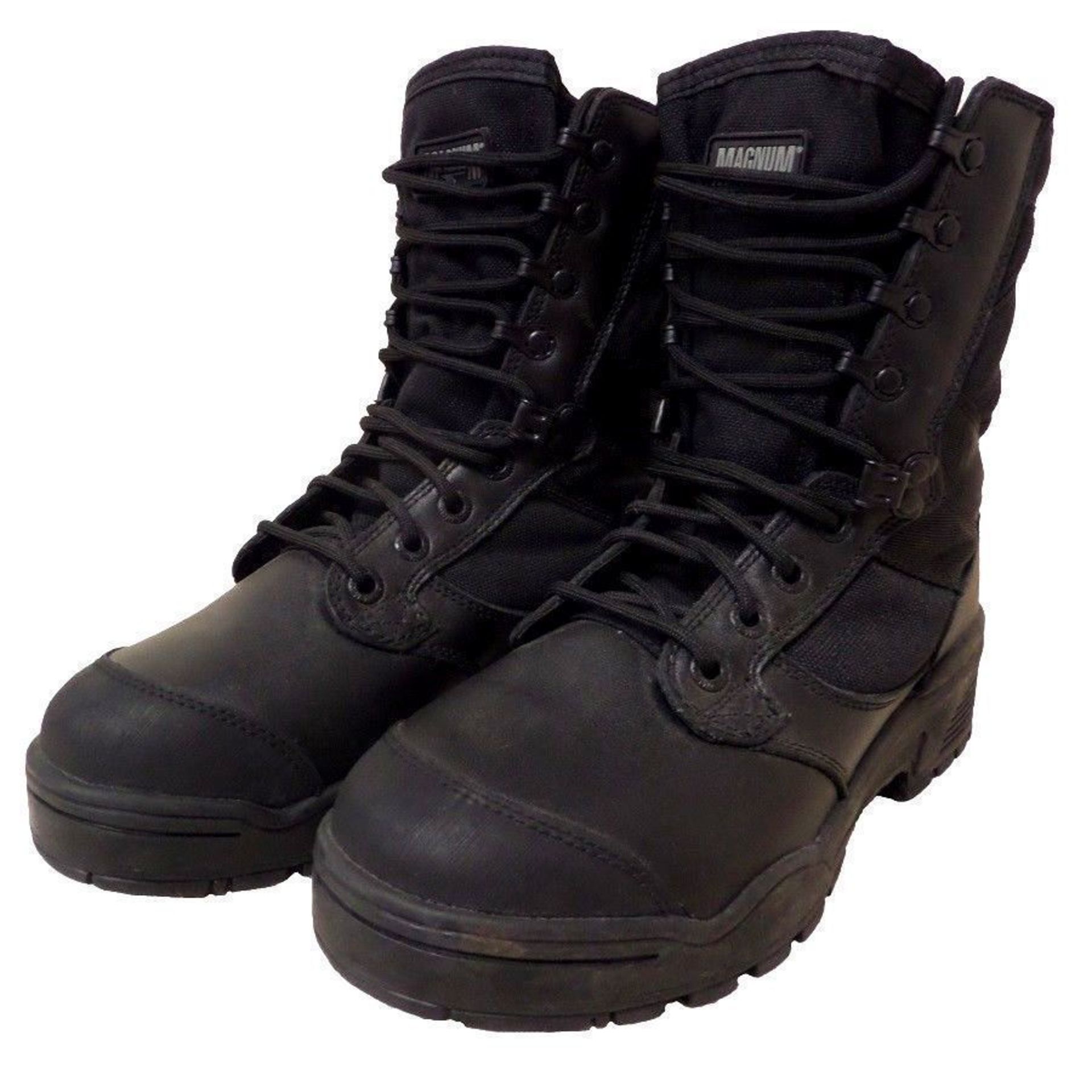 PACK OF 5 - MAGNUM BLACK SAFETY BOOTS - BRAND NEW - SIZE 7