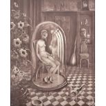 Richard Teschner (Austrian 1879 – 1948) Girl Puppet Under Glass, from the Etchings of a Puppeteer