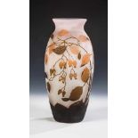 Vase mit Hagebutte Vereinigte Lausitzer Glaswerke AG, Weisswasser / Oberlausitz, 1918 - 1929