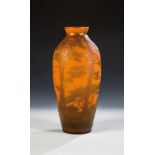 Vase mit Landschaftsmotiv Edmond Rigot für Villeroy & Boch Keramische Werke und