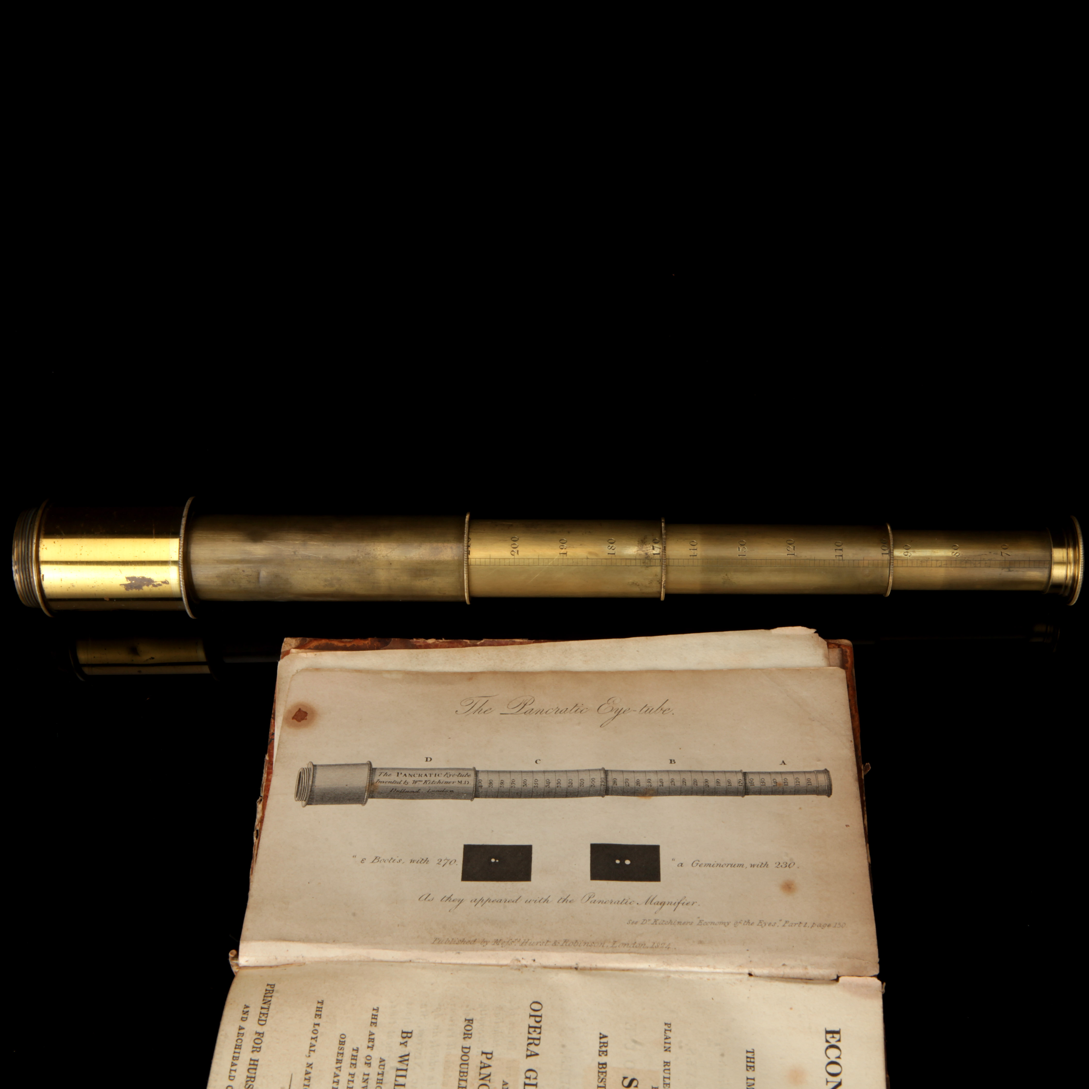 A Library Telescope with Dr Kitchiner's Pancratic Eye Tube, - Image 3 of 4