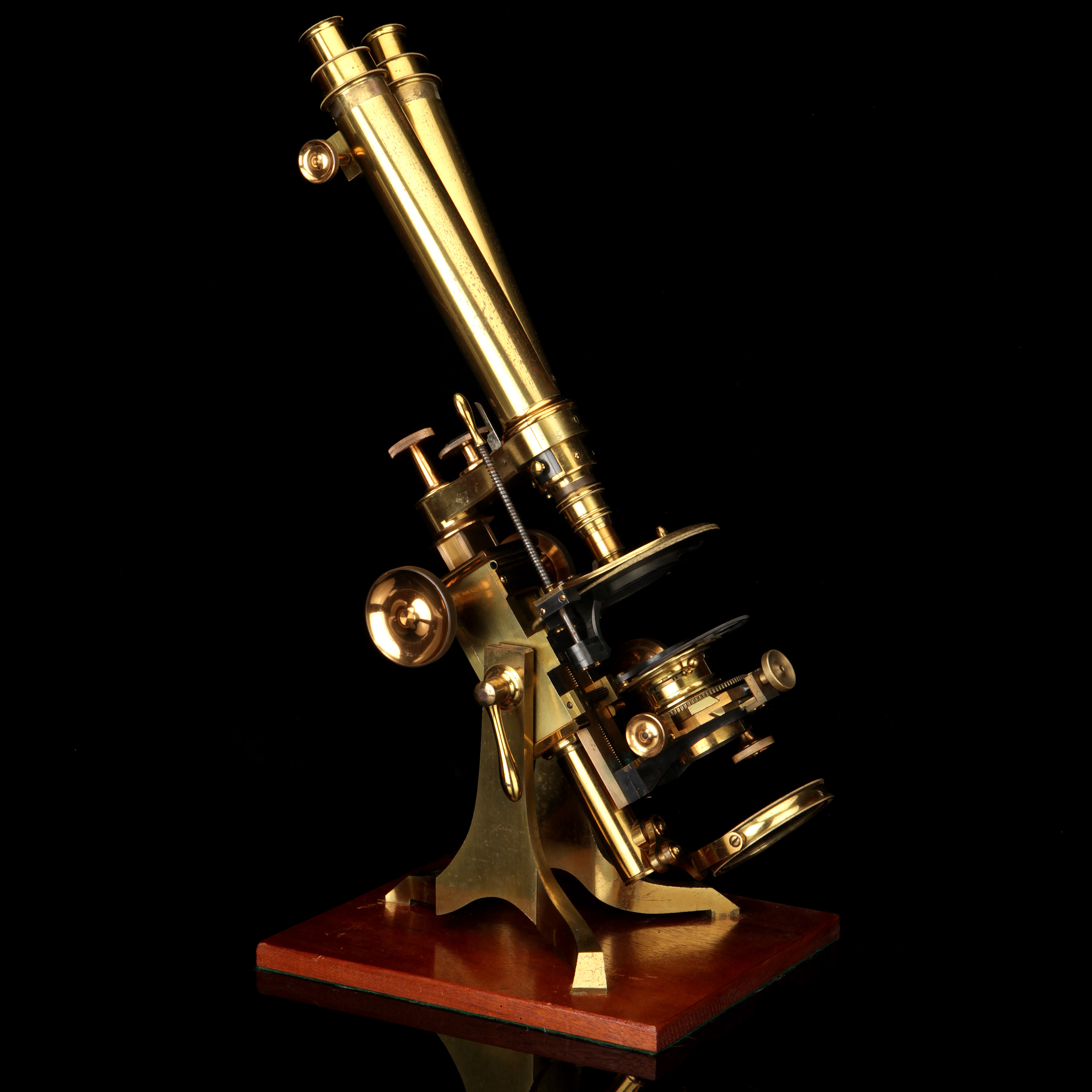 A Large Binocular Compound Microscope, - Image 2 of 5