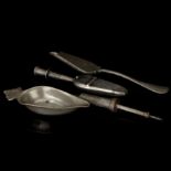 Four Pewter Medical Items,
