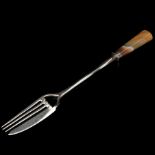 A Large Victorian Silver Amputee's Fork,