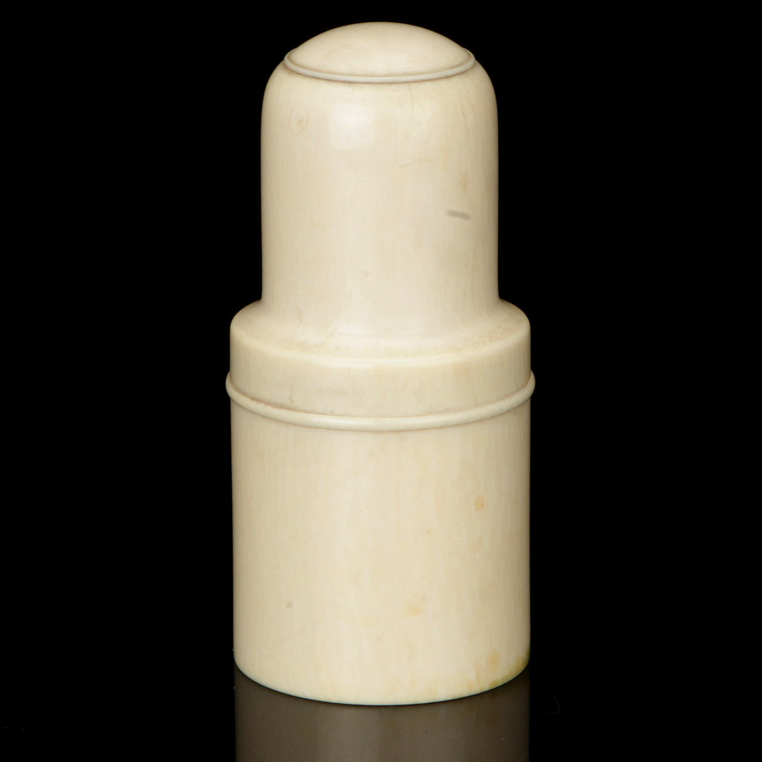 An Ivory Cased Medicine Bottle, - Image 2 of 2