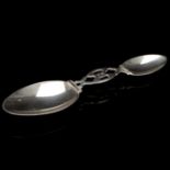 An American Silver Folding Medicine Spoon,