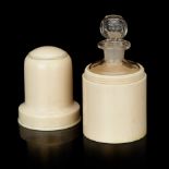 An Ivory Cased Medicine Bottle,