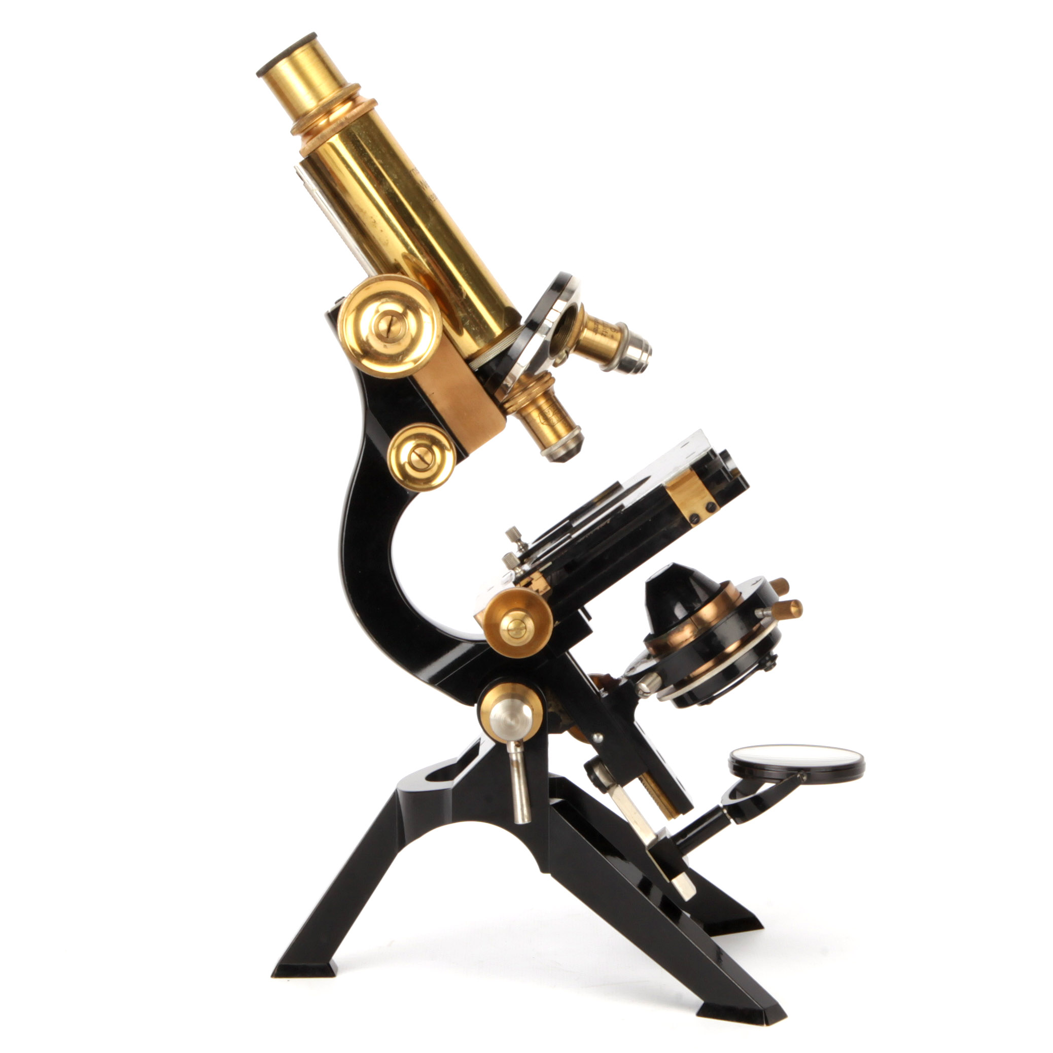 A Leitz 'Tripod' or 'English Stand' Microscope - Image 2 of 5