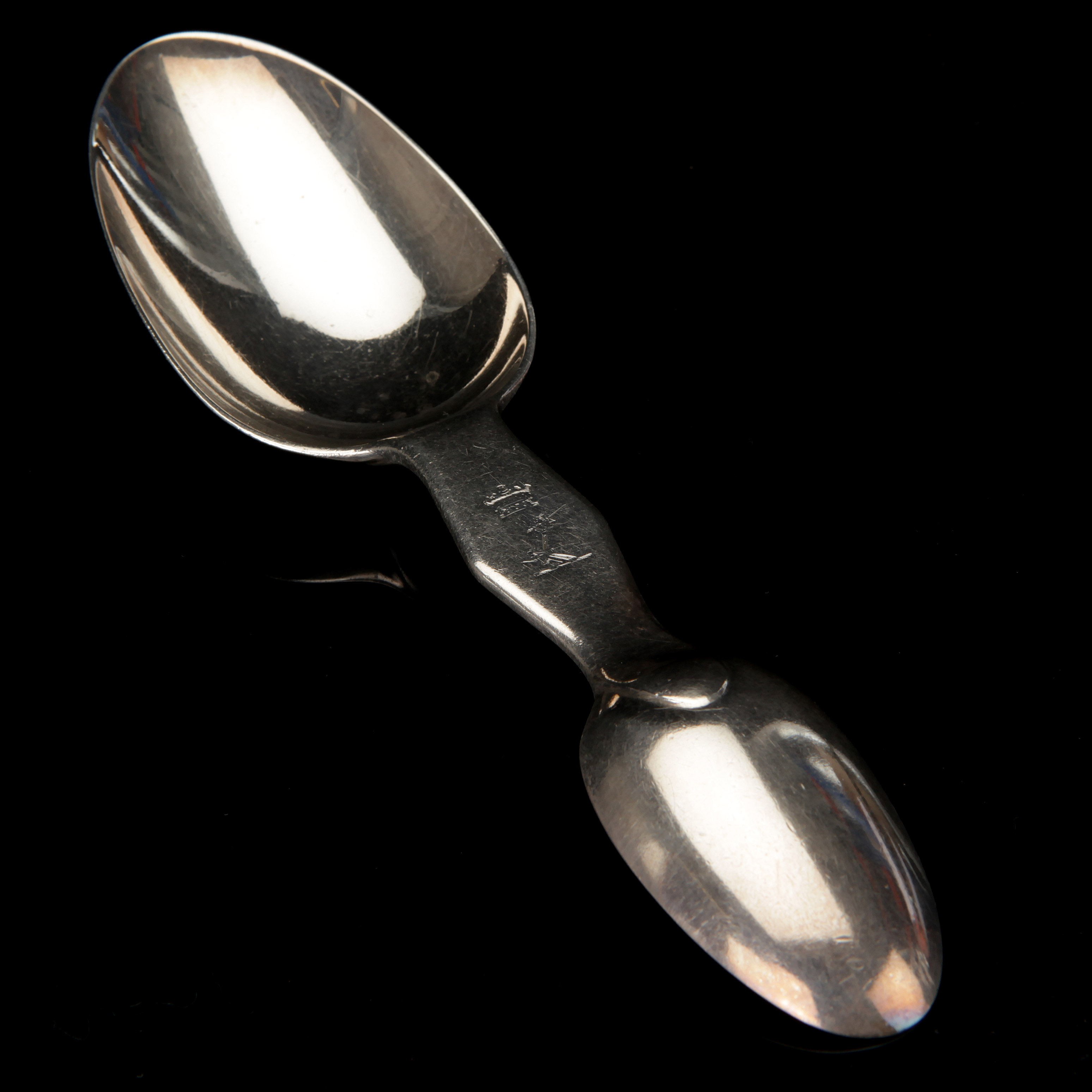 A Large Georgian Siver Medicine Spoon, - Image 2 of 2