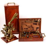 A Fine & Massive Edmund Wheeler ‘Stand A’ Compound Binocular Microscope,