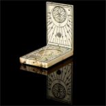 A 17th Century Ivory Nuremburg Diptych Pocket Sundial,