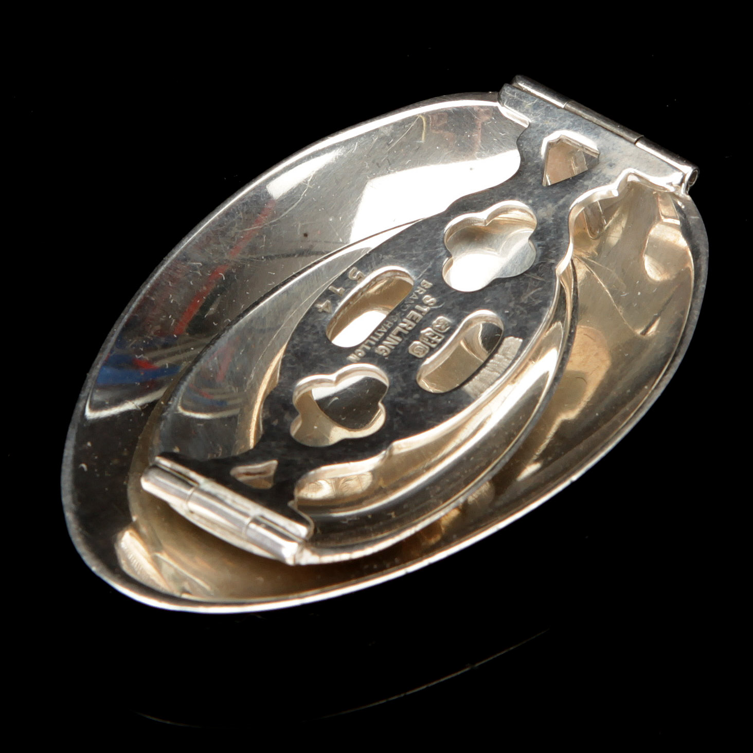 An American Silver Folding Medicine Spoon, - Image 3 of 3