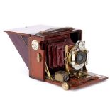 A J. Lizars Tropical Challenge Model C Quarter Plate Mahogany Camera,