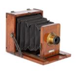 A Spratt Brothers Clydesdale Set Quarter Plate Mahogany Field Camera,