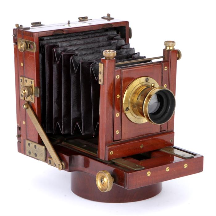 An Impressive Swift & Son 'The Challenge' Quarter Plate Mahogany Field Camera, - Image 7 of 9