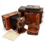 A Sanderson Tropical ModelÂ Roll Film 4Ã—5 Plate & Rollfilm Camera,