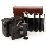 A Contessa-Nettel Deck Rullo Folding Strut Camera,