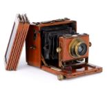 A S. J. Levi 'The Minia' Quarter Plate Tropical Camera,