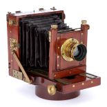 An Impressive Swift & Son 'The Challenge' Quarter Plate Mahogany Field Camera,