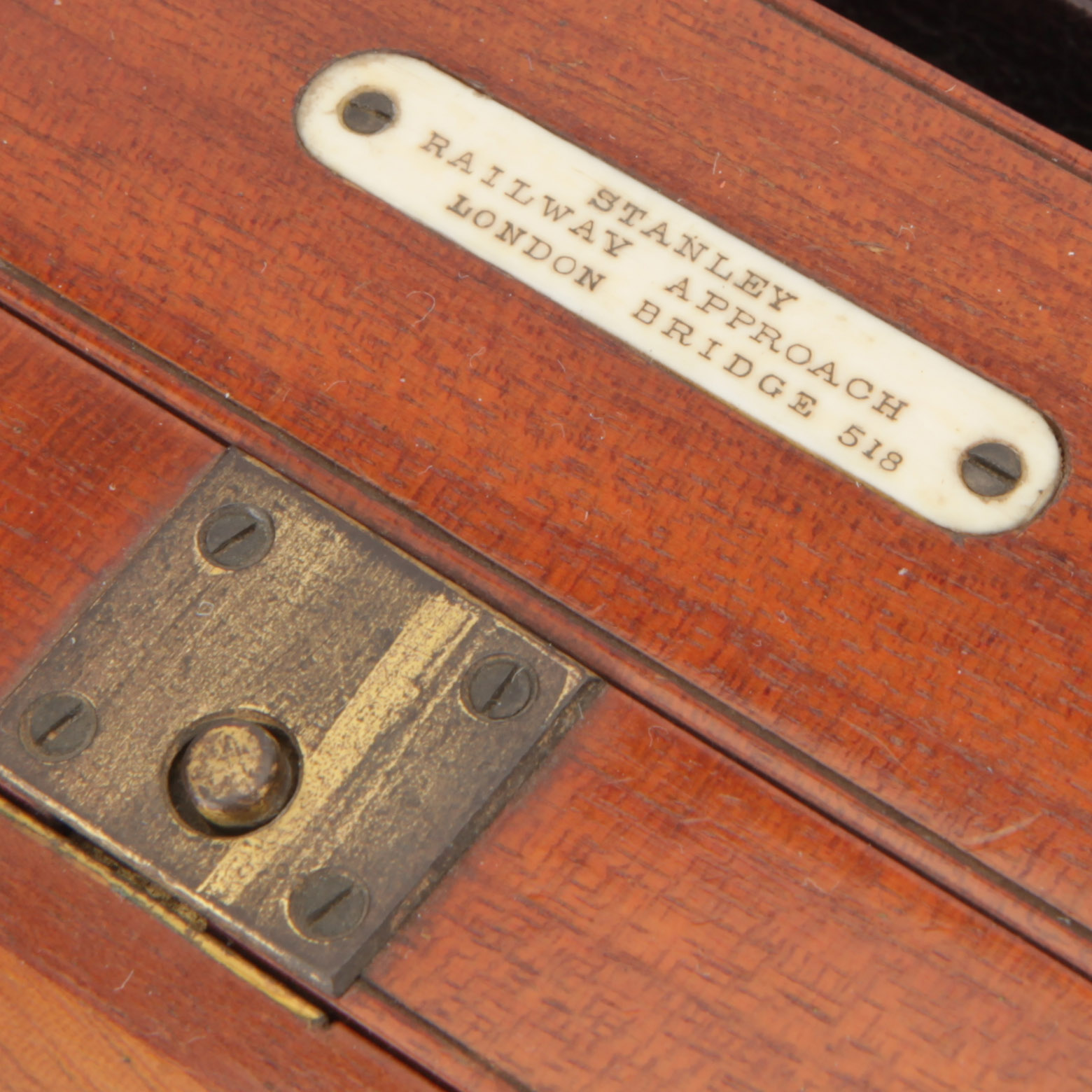 A W. F. Stanley Half Plate Mahogany Tailboard Camera, - Image 10 of 12