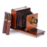 A W. Watson & Son Detective Quarter Plate Camera,