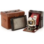 A Houghton Tudor No.5A Folding Camera,