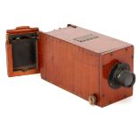 A John Browning Mahogany Box Camera,