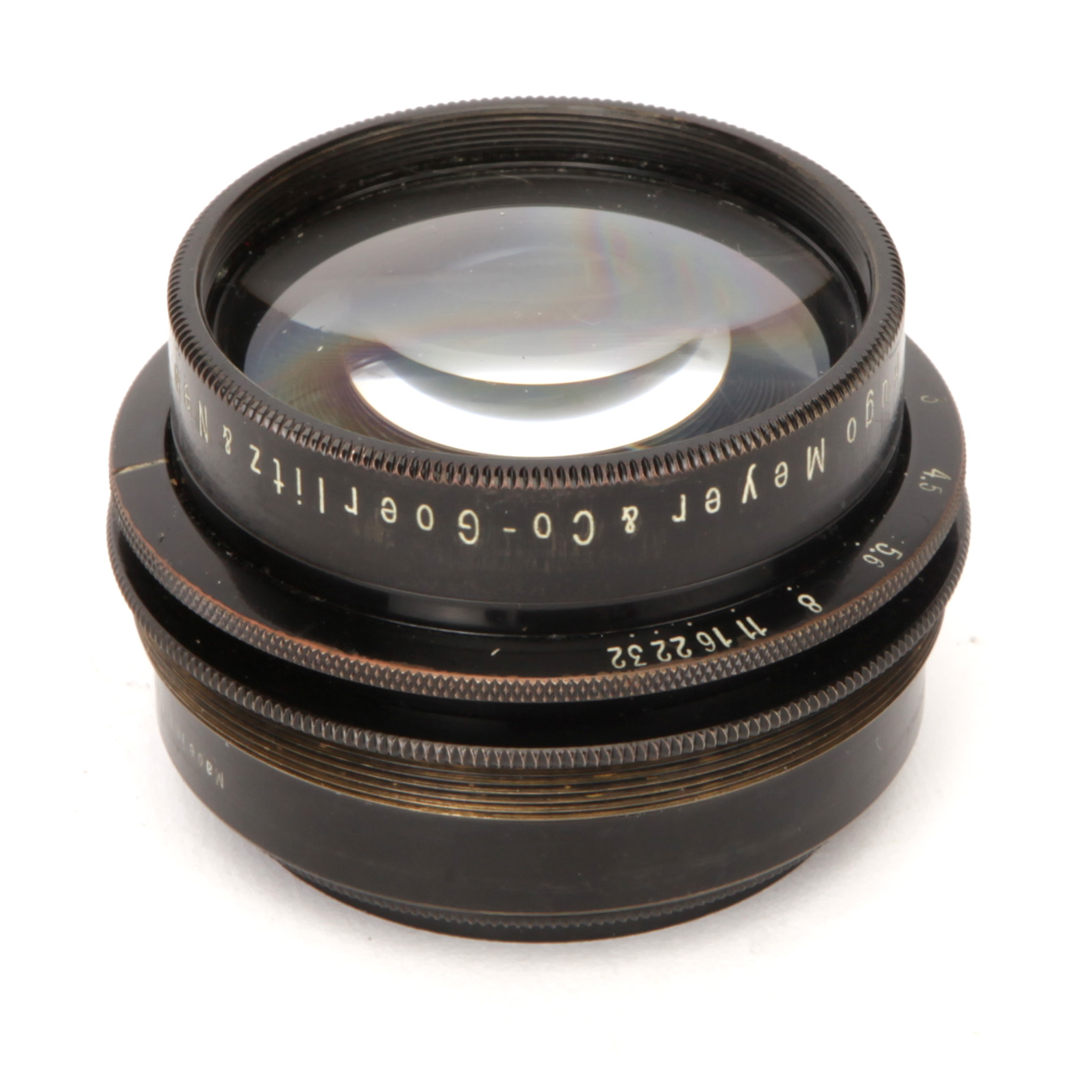 A Hugo Meyer Trioplan f/3 6" Lens,