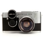 An Olympus Pen F SLR Camera,