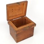 A Cubley & Preston Wooden Plate Box,