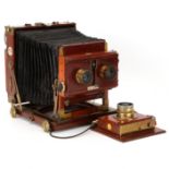 A Thornton-Pickard 'Ruby' Stereo Half Plate Field Camera,