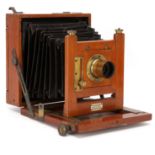 A C. S. Baynton Half Plate Mahogany Field Camera,
