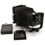 A Linhof Technikardan 4x5" Mono-Rail Camera,