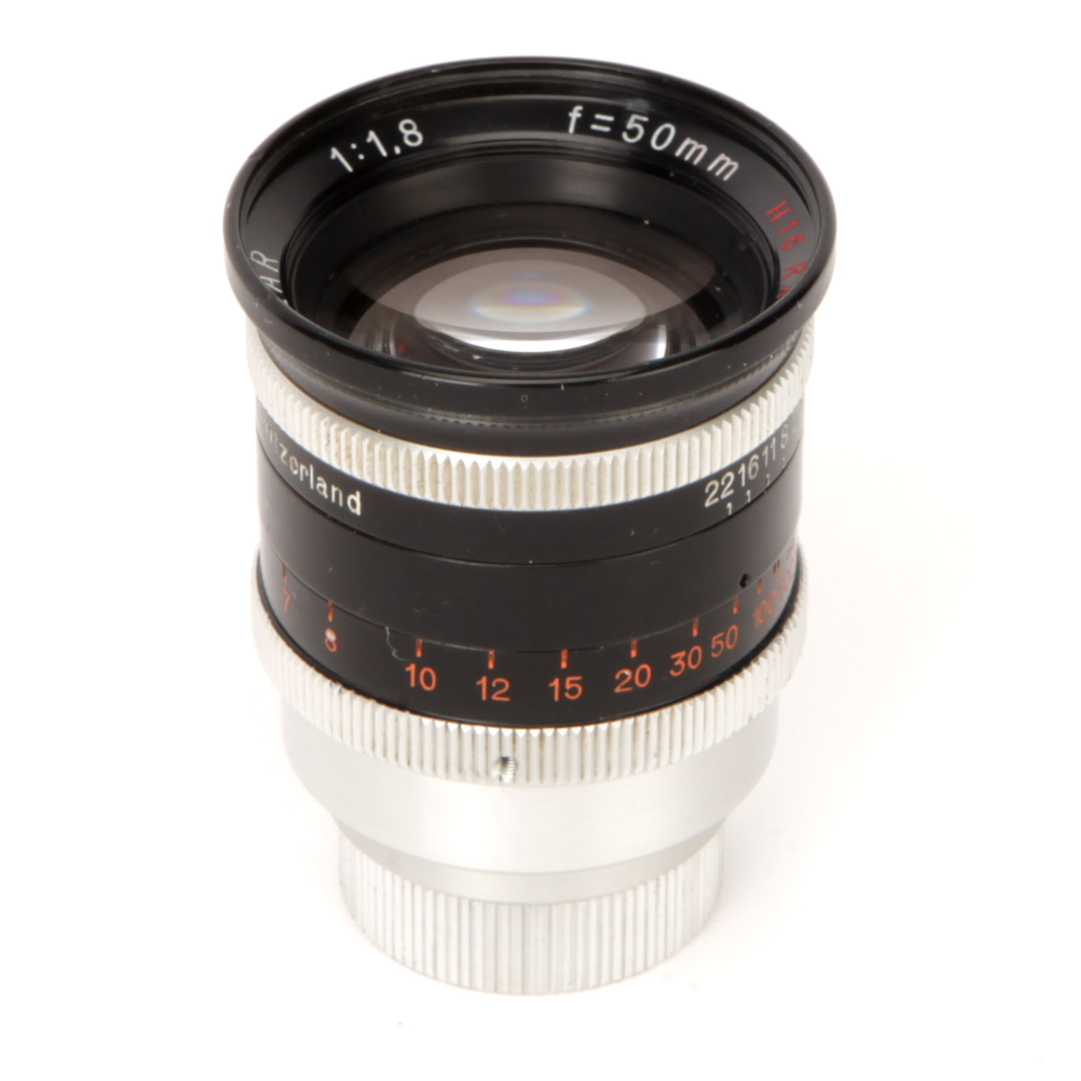 A Kern Pizar H16 RX f/1.8 50mm Lens,