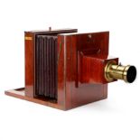 An Impressive Fallowfield & Co. 15x12" Wet Plate Mahogany Tailboard Camera,