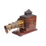 A Mahogany & Brass Magic Lantern,